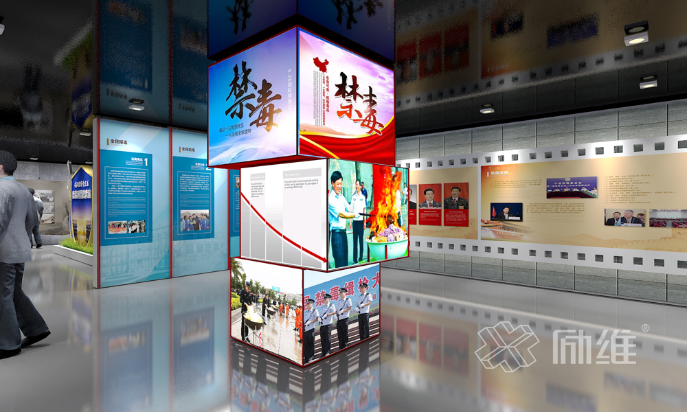 禁毒宣傳教育基地展廳